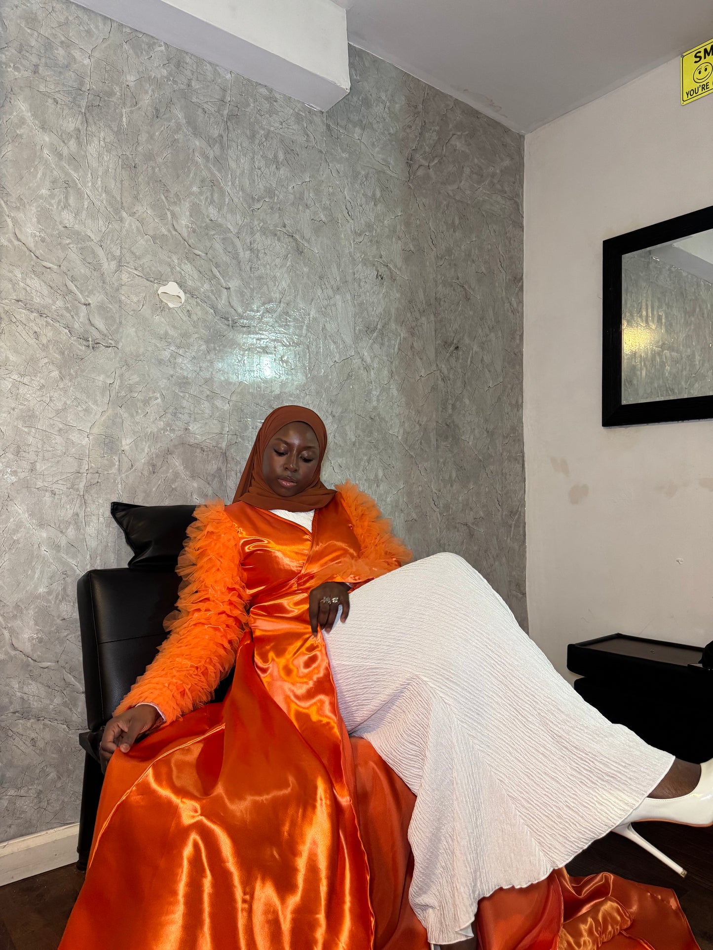 Asta Abaya Orange Pre-Order