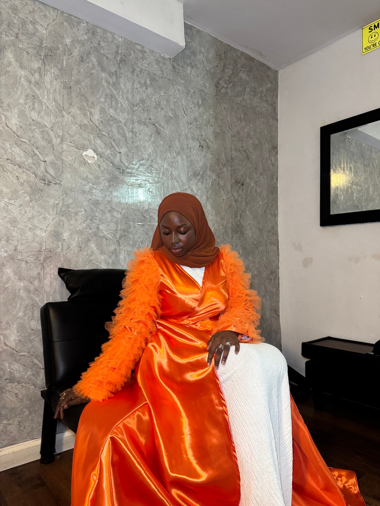 Asta Abaya Orange Pre-Order