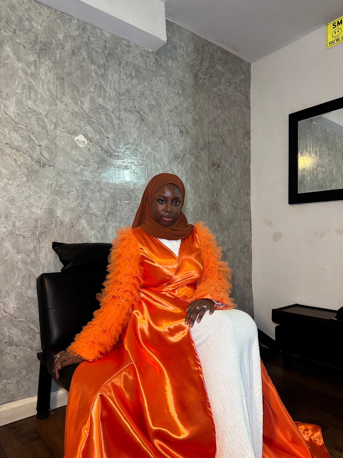 Asta Abaya Orange Pre-Order