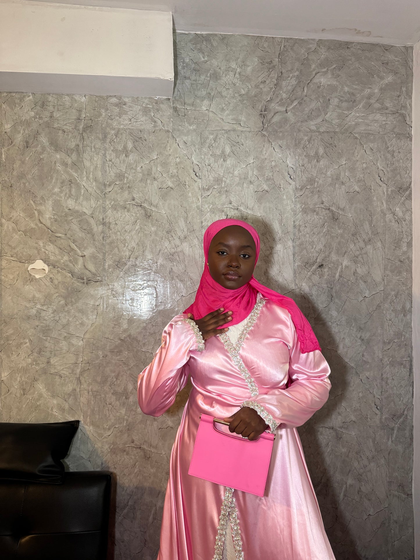 Zahrah Abaya Pink Pre-Order