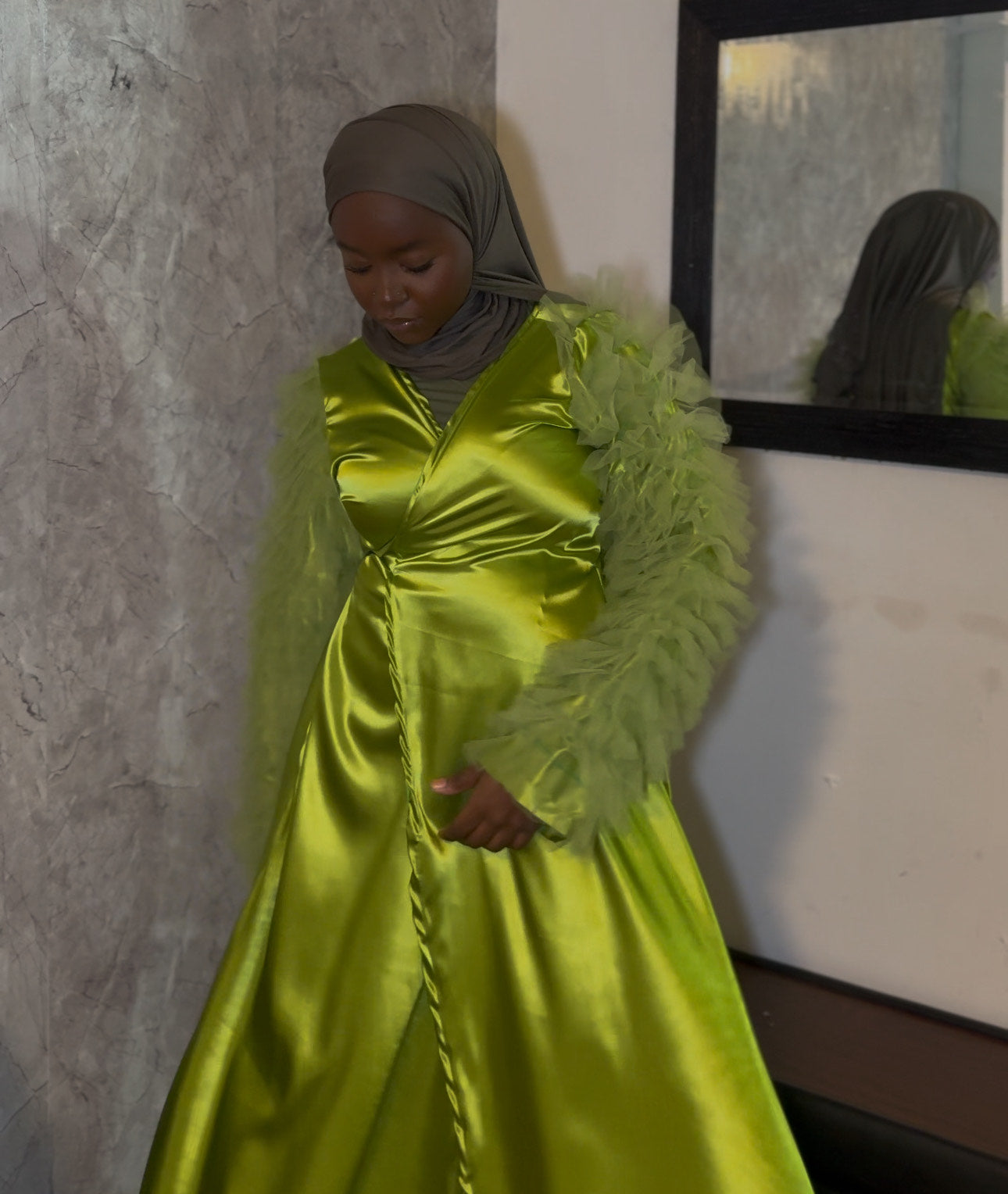 Asta Abaya Lime Green Pre-Order