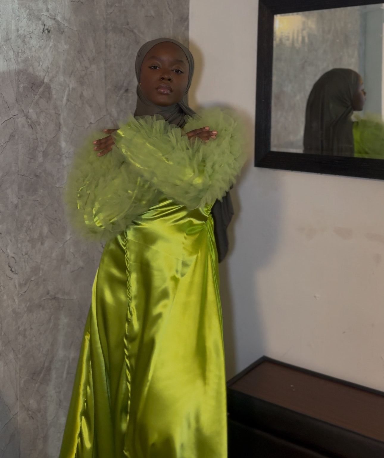 Asta Abaya Lime Green Pre-Order