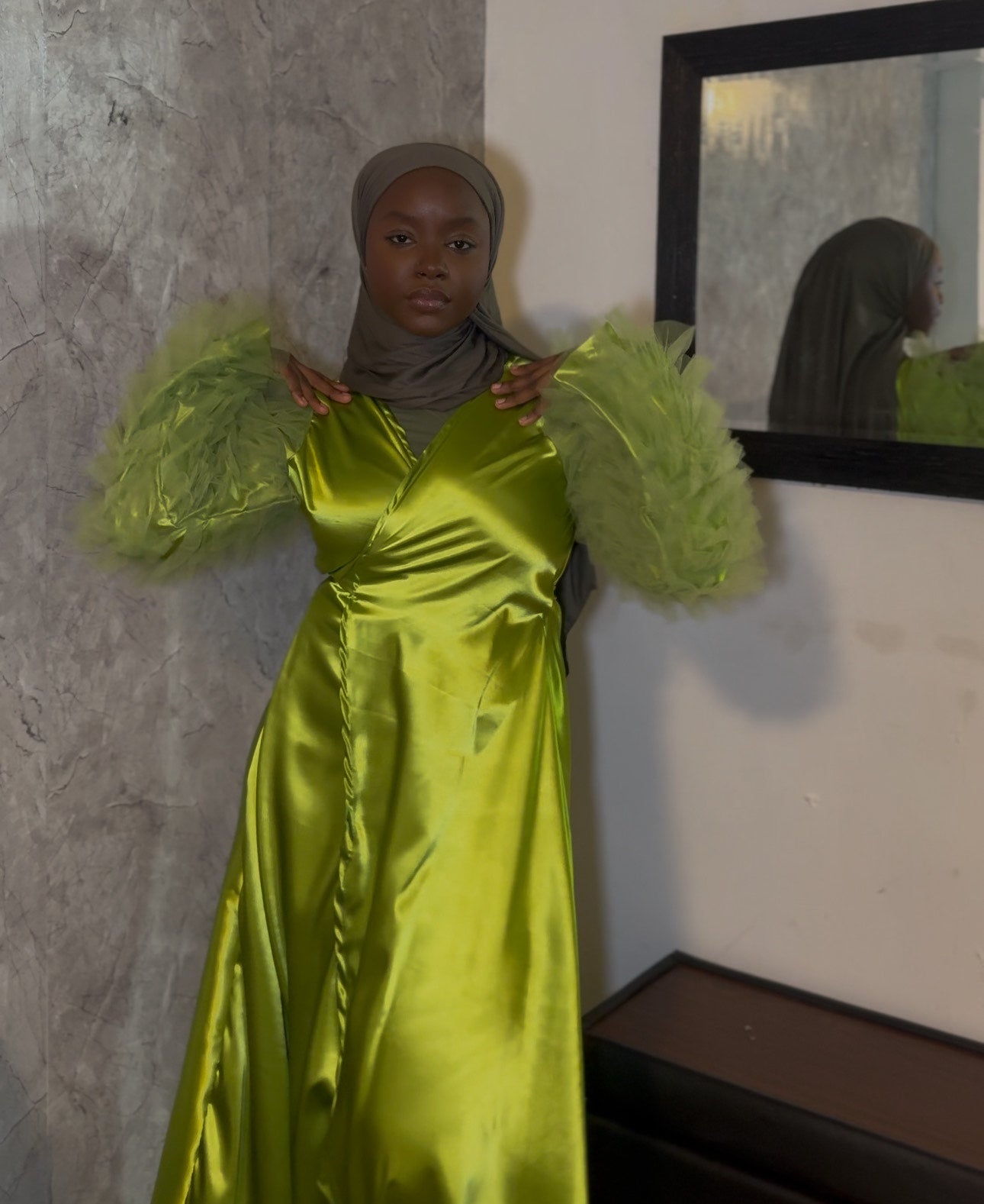 Asta Abaya Lime Green Pre-Order
