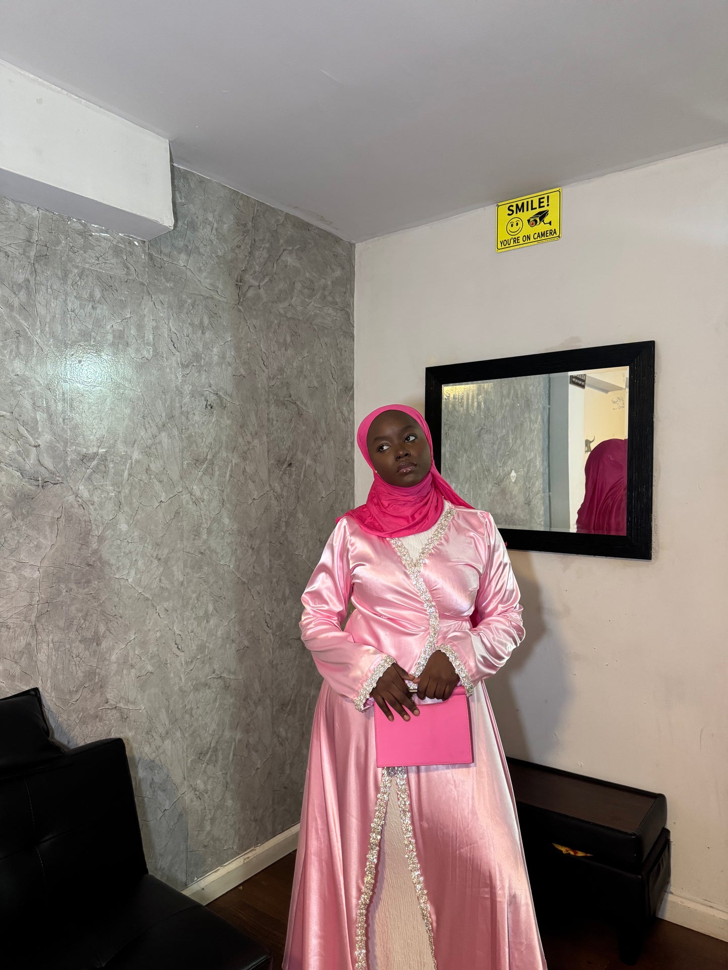 Zahrah Abaya Pink Pre-Order